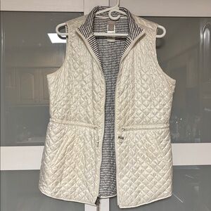 Chico's Cream Quilted Vest